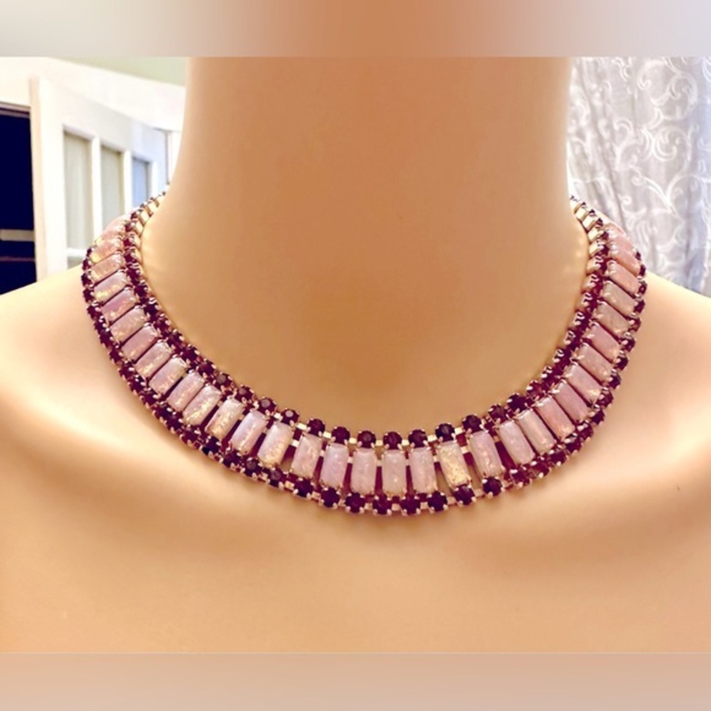 Vintage crystal Choker Necklace